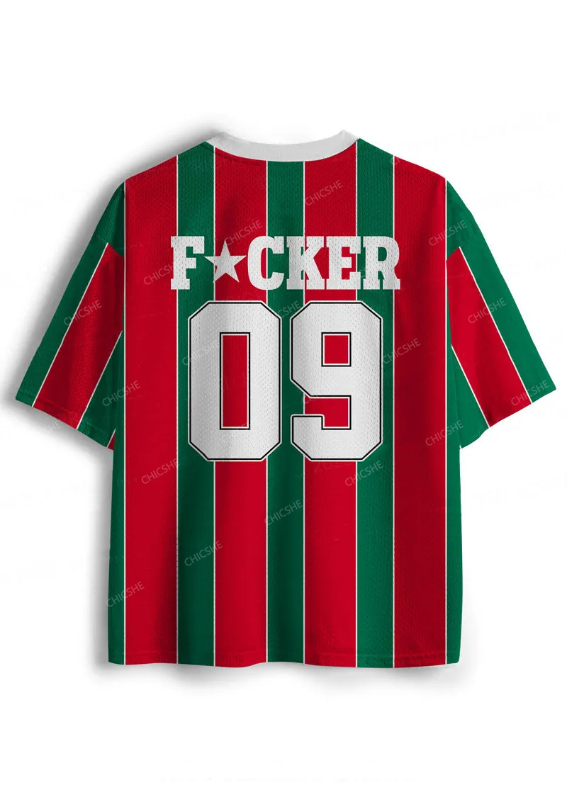 Custom Striped Mother Fxxker Y2K Sport Jersey Shirts Chicshe