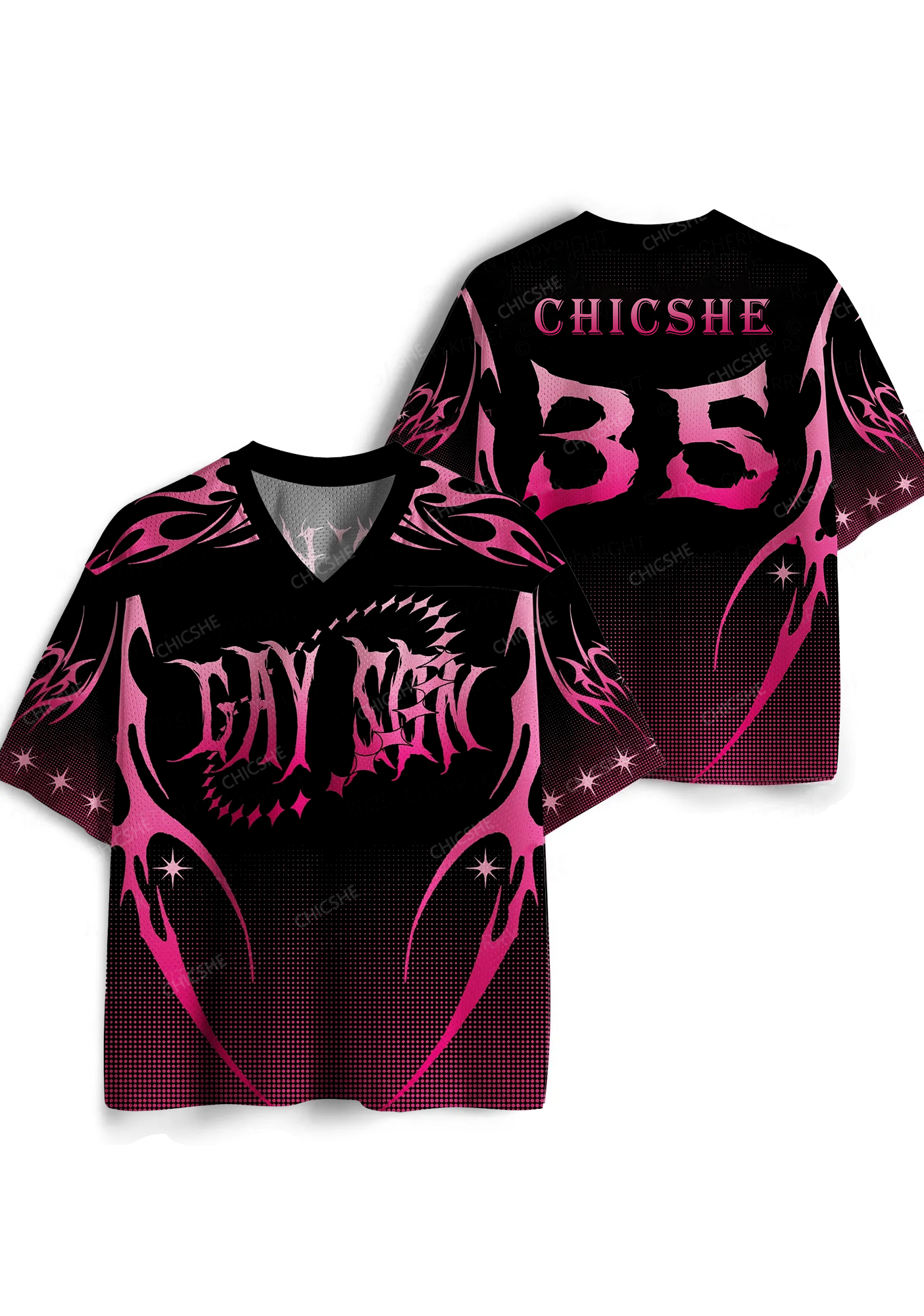 Custom Punk Gay Son Pride Y2K Sport Jersey Shirts Cherrykitten