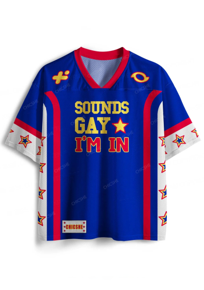 Custom Sounds Gay Pride Y2K Sport Jersey Shirts Chicshe