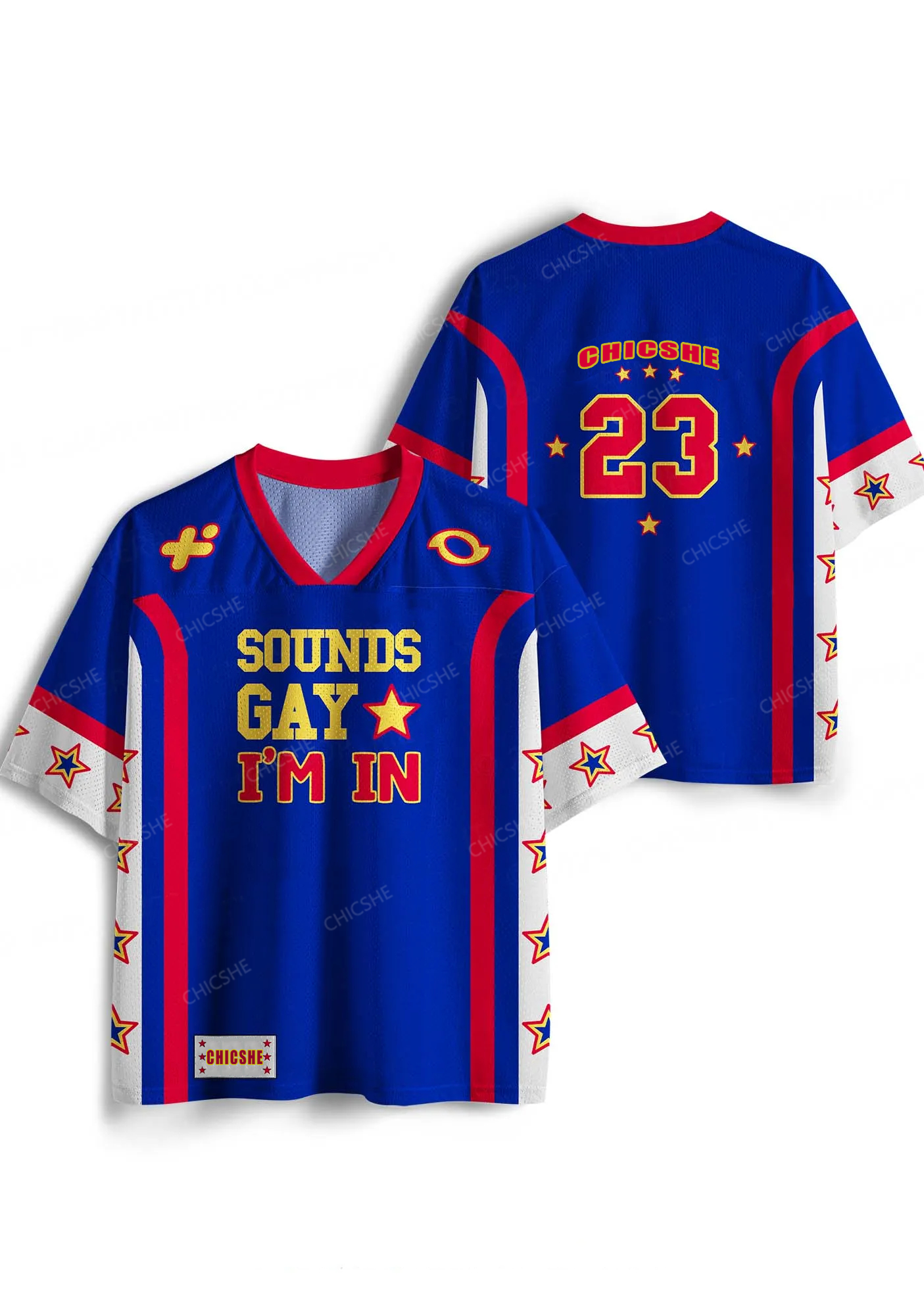 Custom Sounds Gay Pride Y2K Sport Jersey Shirts Chicshe