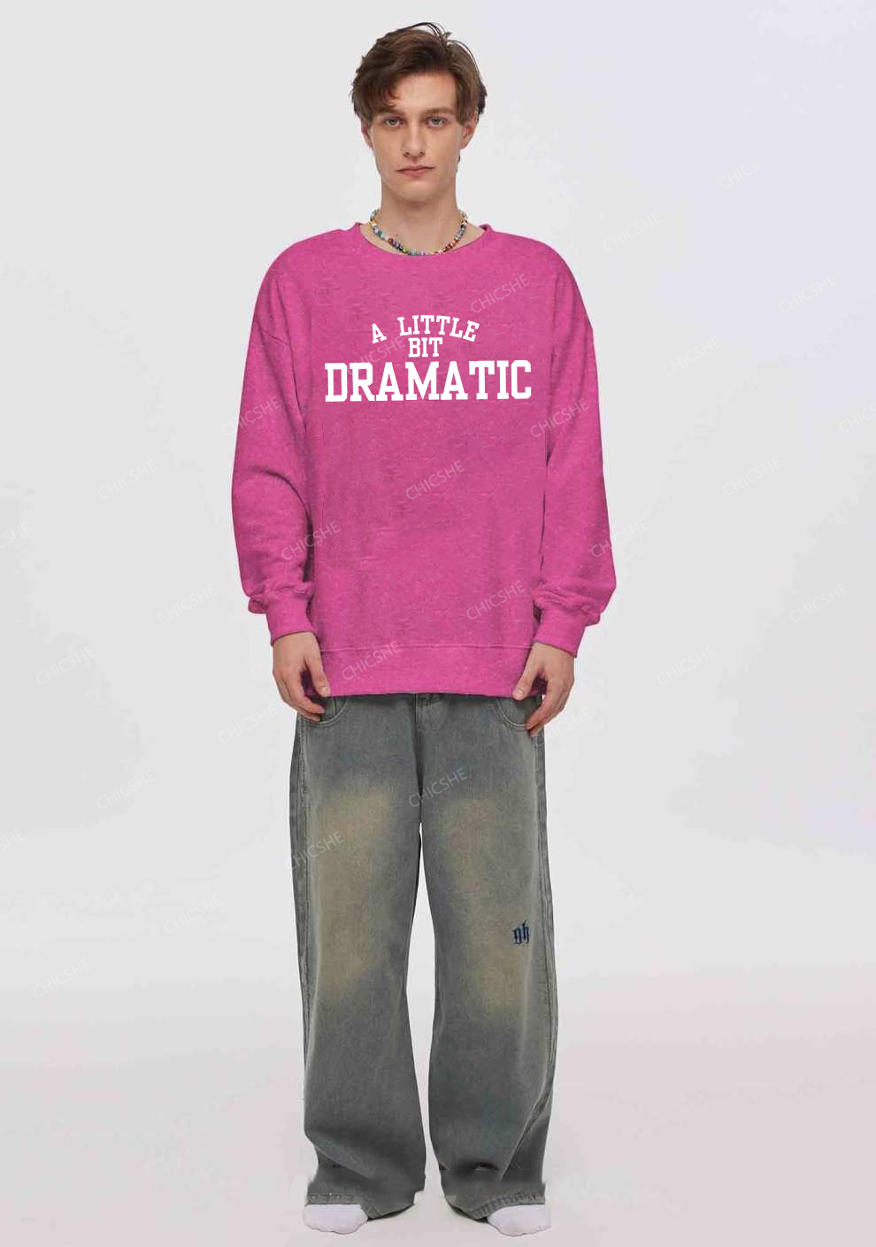 A Little Bit Dramatic Y2K Washed Sweatshirts Chicshe