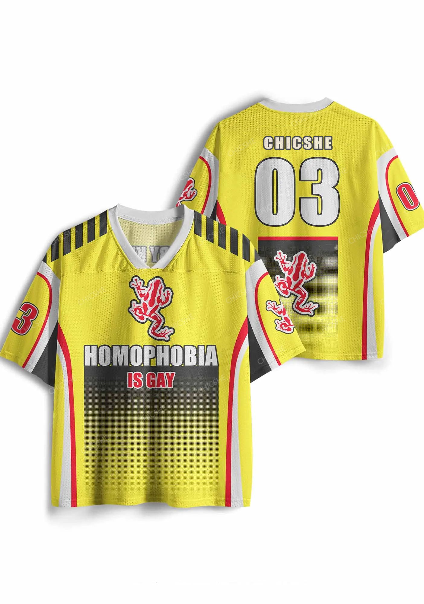 Custom Homophobia Gay Frog Pride Y2K Sport Jersey Shirts Chicshe