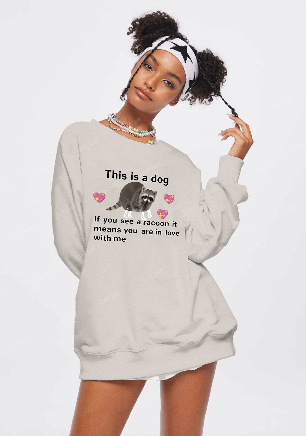 You Are In Love With Me Y2K Washed Sweatshirts Chicshe