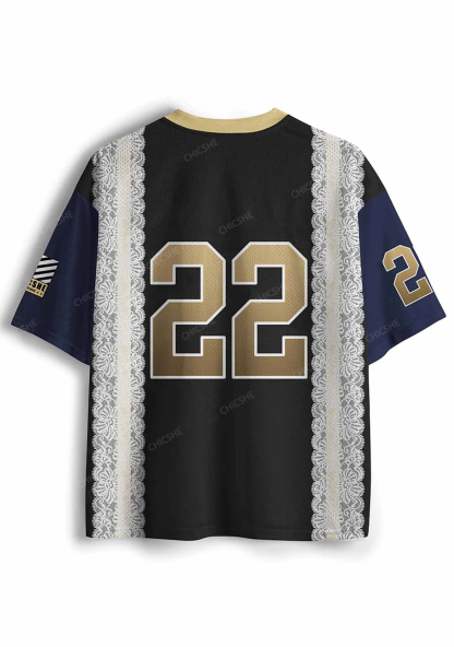 Custom Black Golden Y2K Sport Jersey Shirts Chicshe