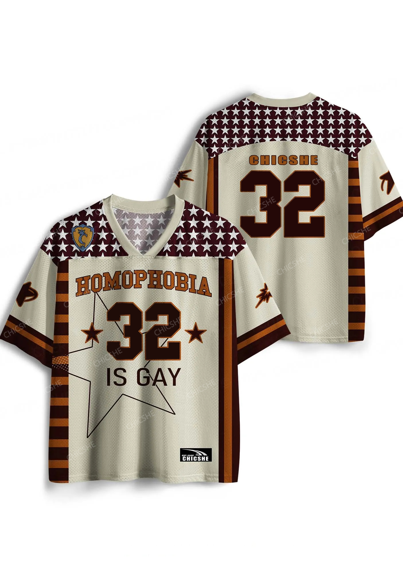 Custom Homophobia Gay Stars Pride Y2K Sport Jersey Shirts Chicshe