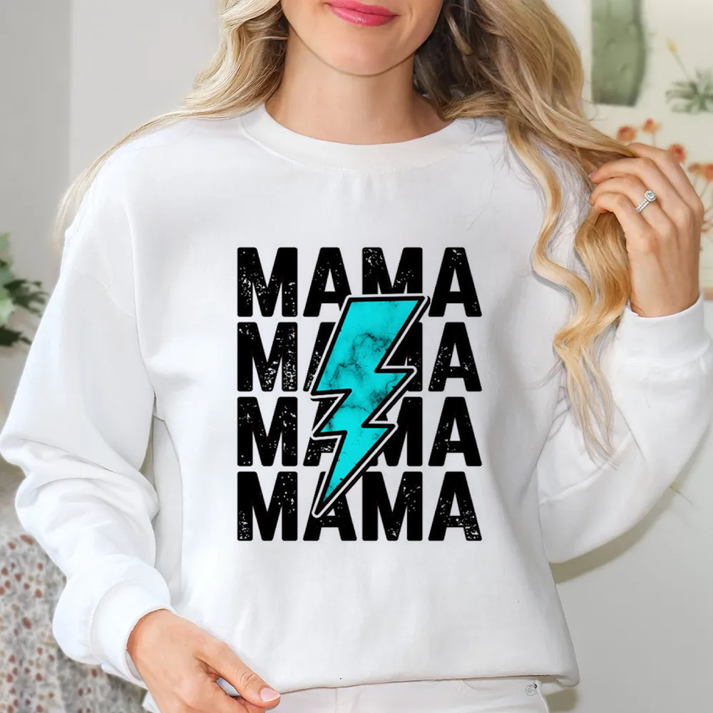 Mama Blue Lightning Sweatshirt