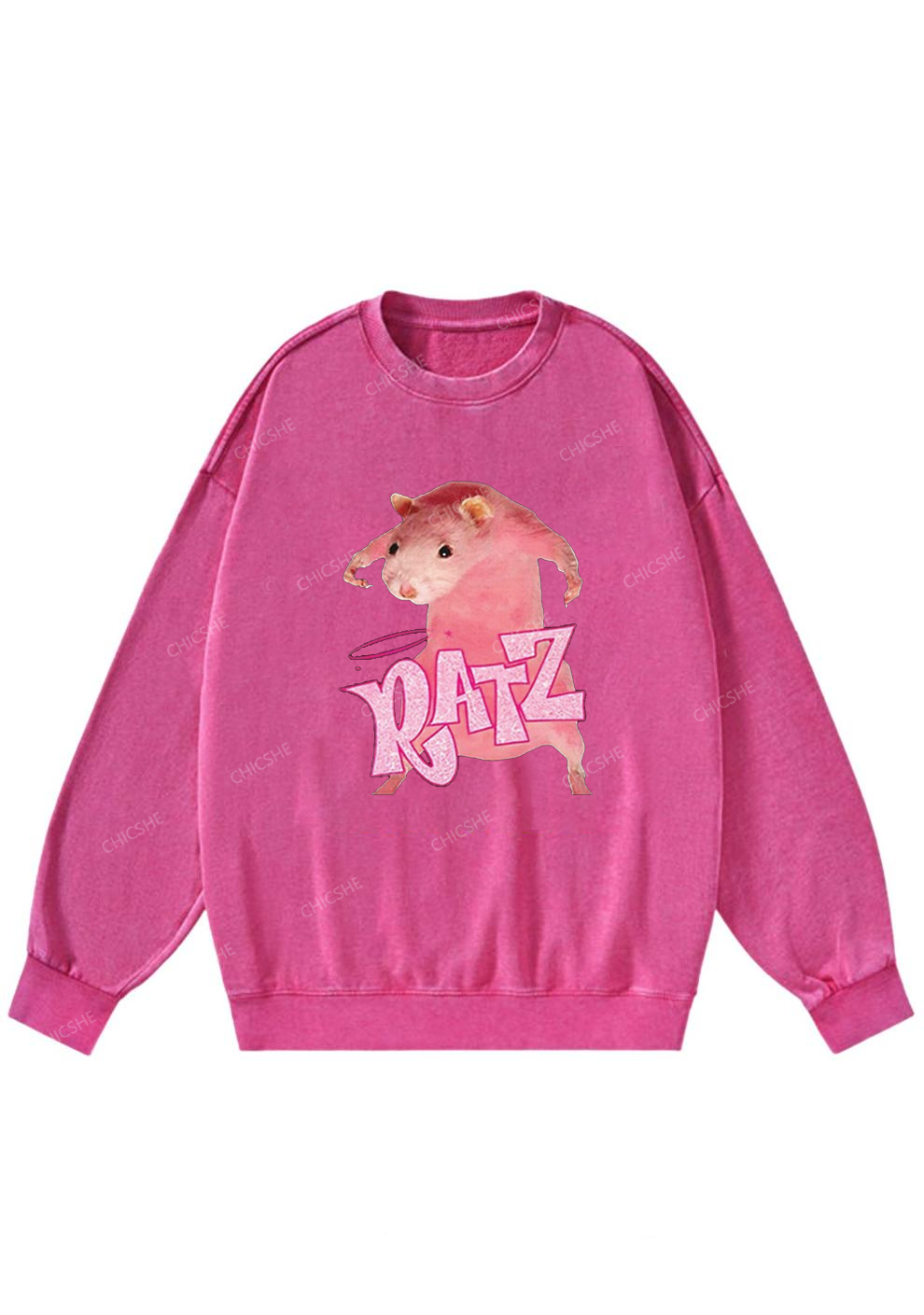 Pink Ratz Y2K Washed Sweatshirts Chicshe
