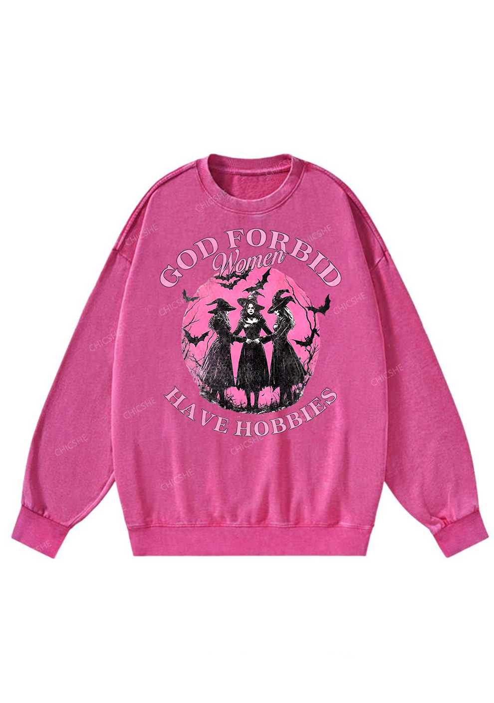 Chicshe Pink Skull Y2K Shirts Washed Tee