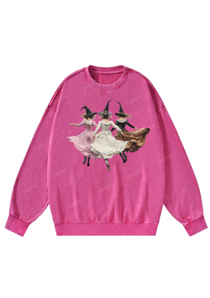 Chicshe Halloween Girls Y2K Washed Sweatshirts 