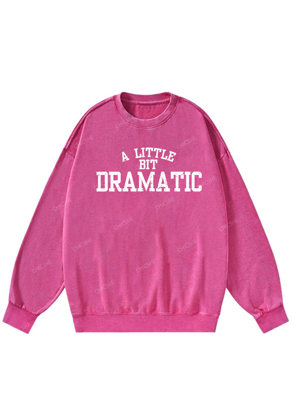 A Little Bit Dramatic Y2K Washed Sweatshirts Cherrykitten