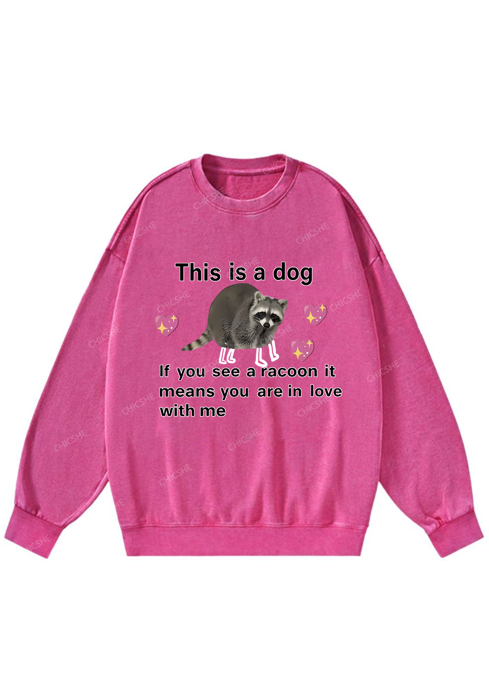 You Are In Love With Me Y2K Washed Sweatshirts Chicshe