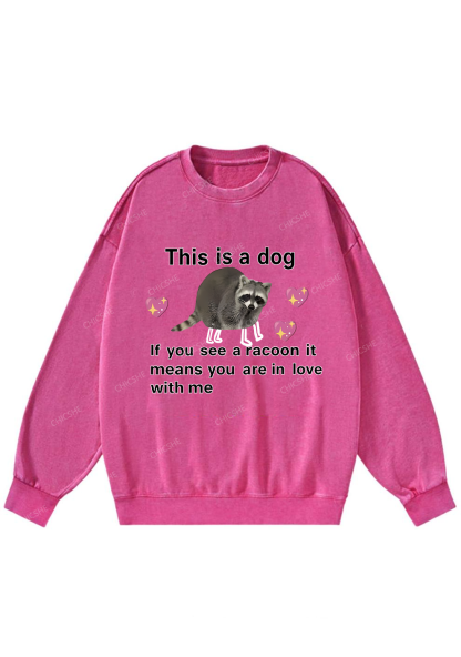 You Are In Love With Me Y2K Washed Sweatshirts Chicshe