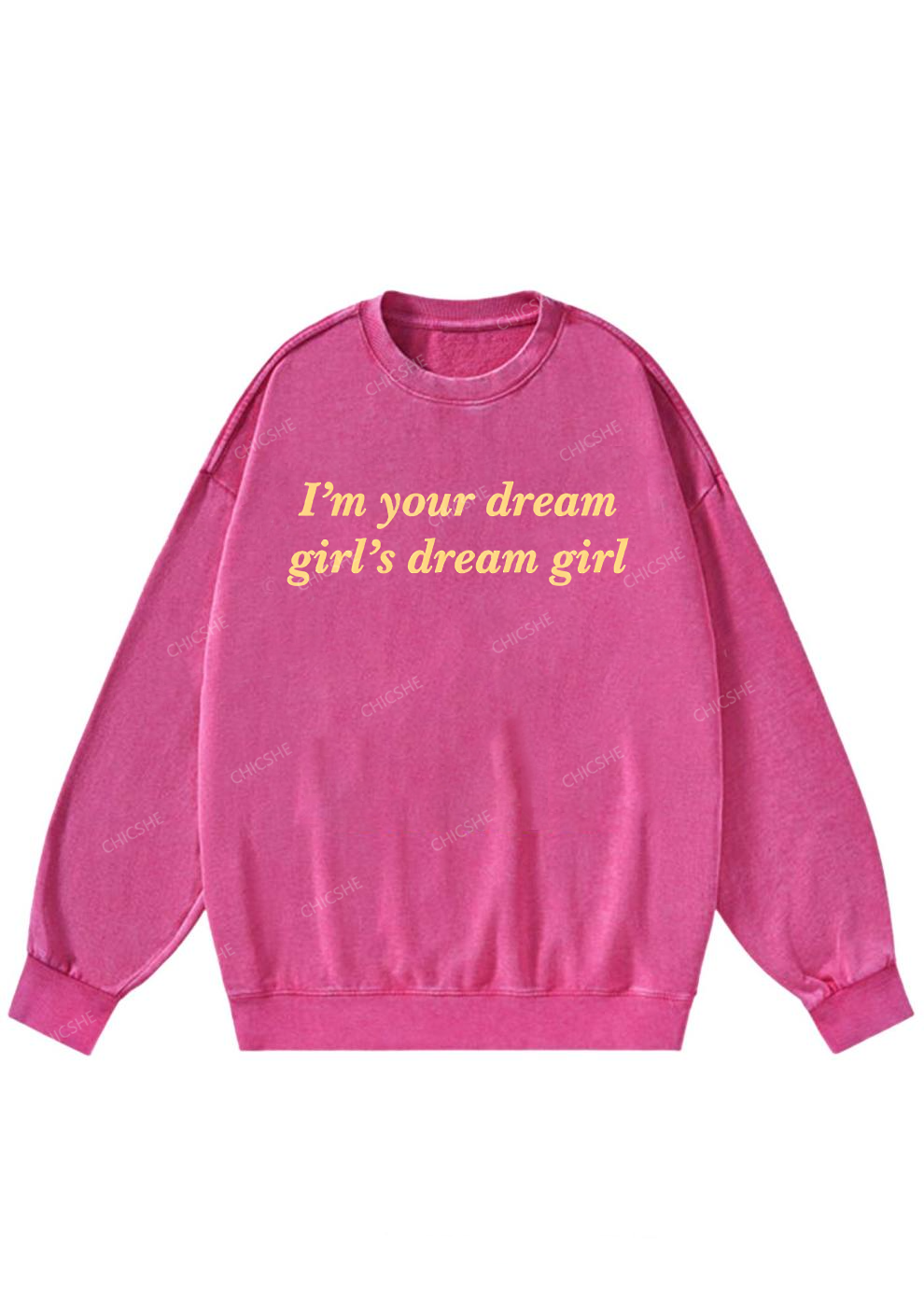 Dream Girl Y2K Washed Sweatshirts Chicshe