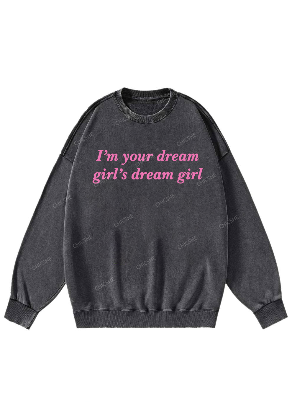 Dream Girl Y2K Washed Sweatshirts Cherrykitten