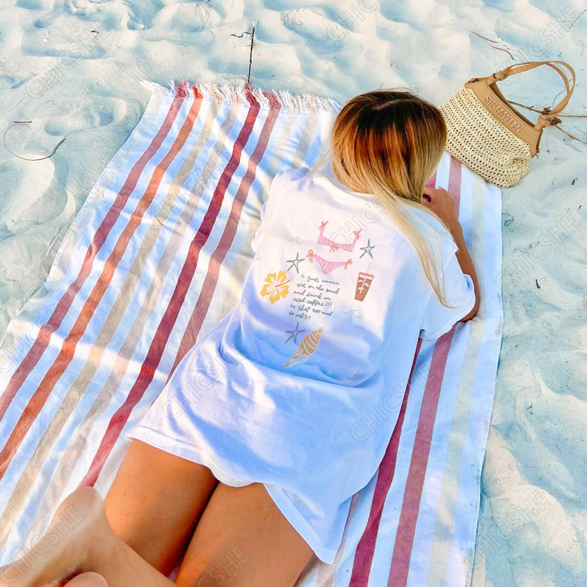 Beach Bikini Print T-Shirt