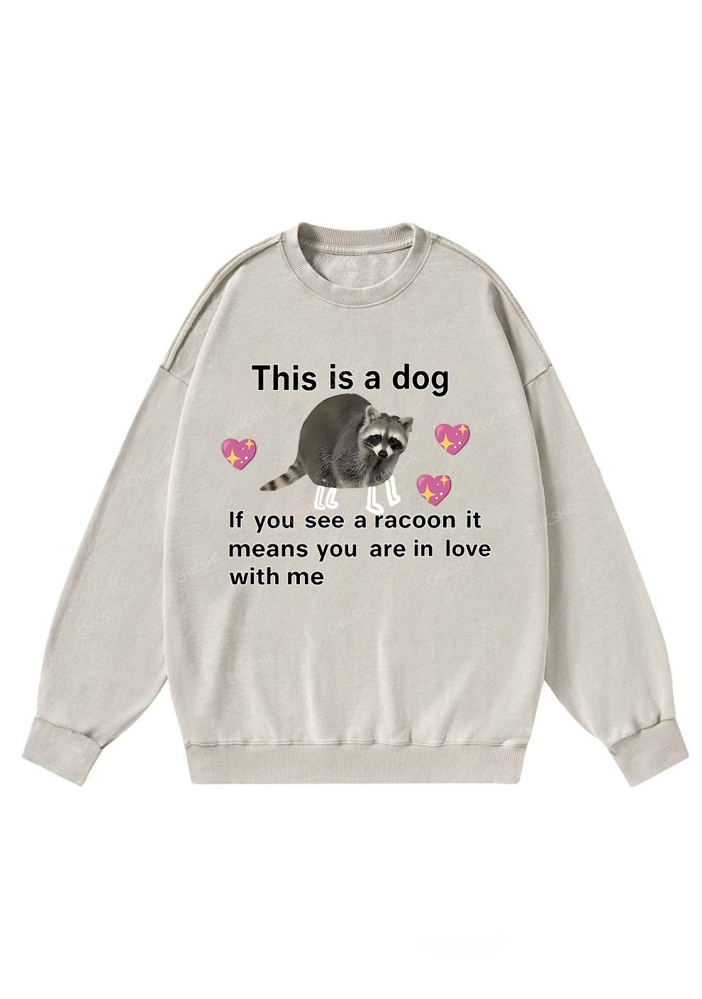 You Are In Love With Me Y2K Washed Sweatshirts Chicshe