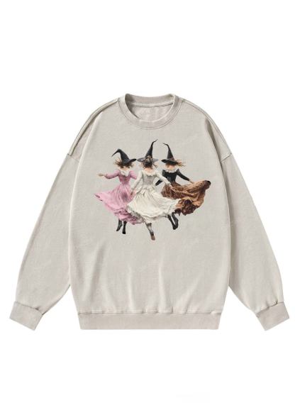 Chicshe Halloween Girls Y2K Washed Sweatshirts 
