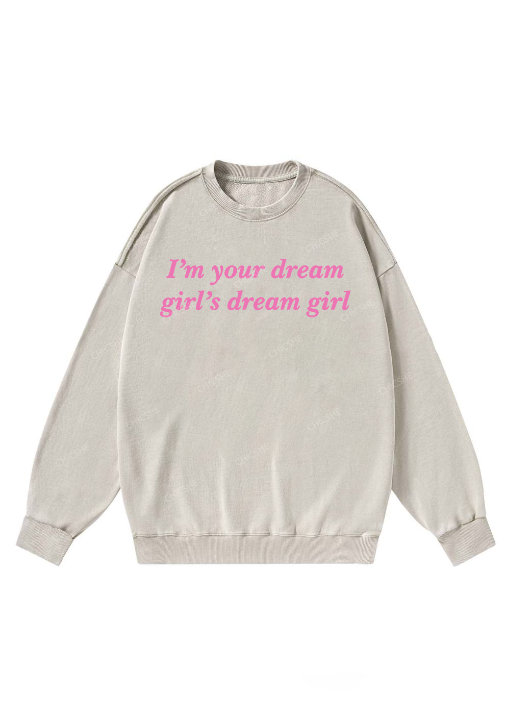 Dream Girl Y2K Washed Sweatshirts Chicshe