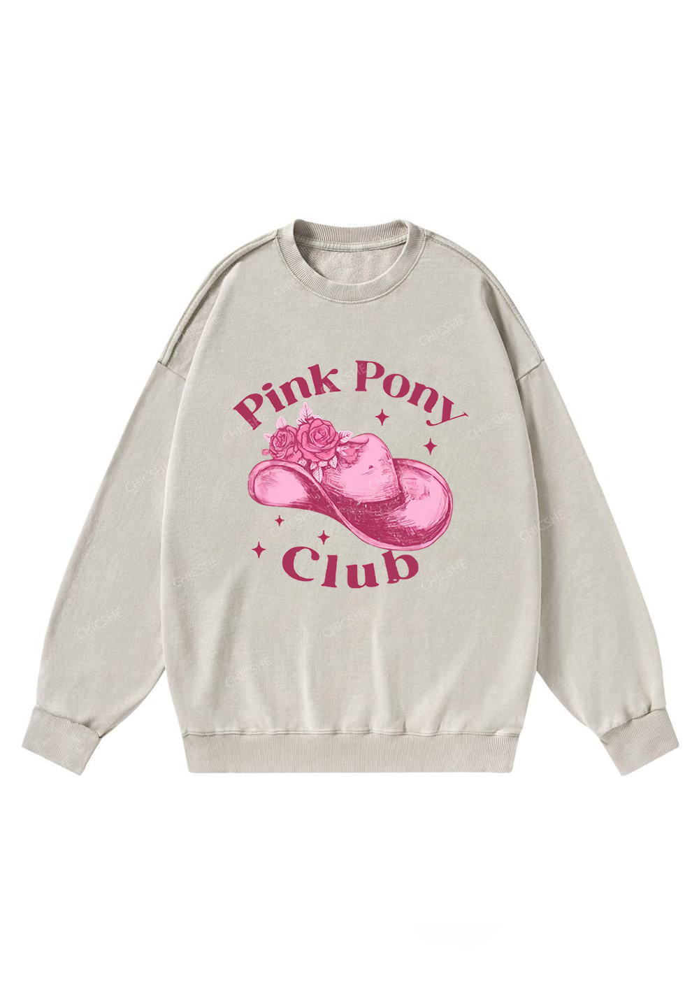 Pink Pony Club Y2K Washed Sweatshirts Chicshe