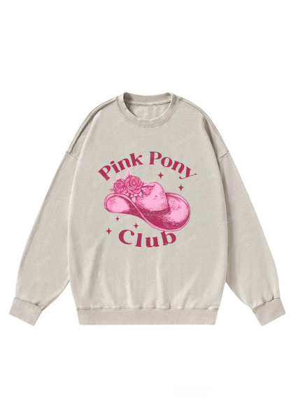 Pink Pony Club Y2K Washed Sweatshirts Chicshe