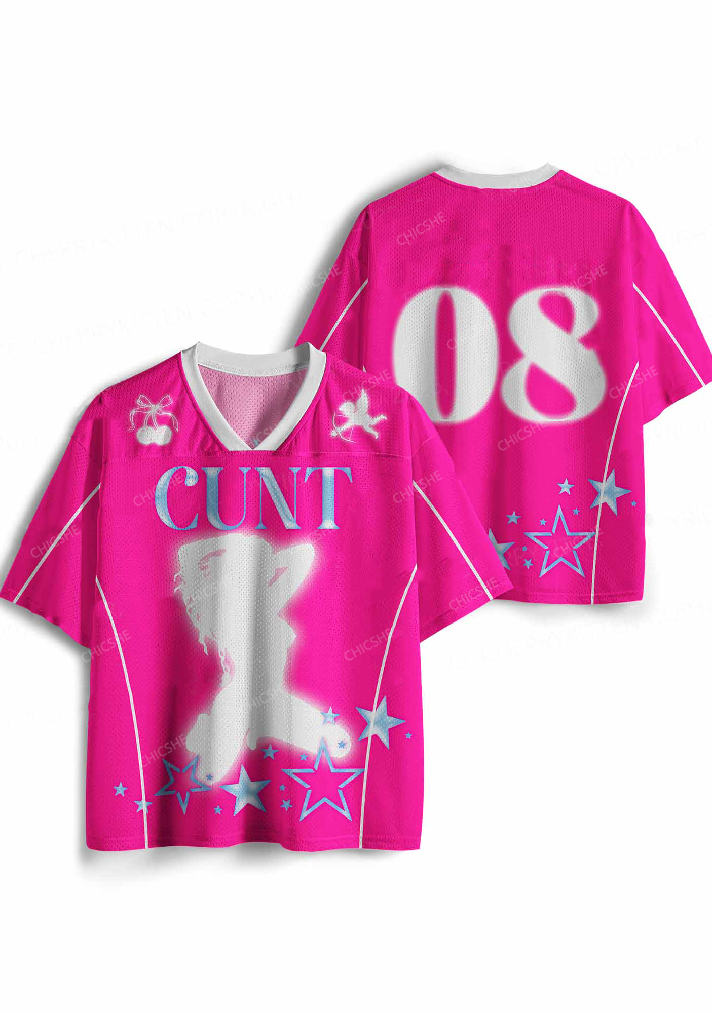 Custom Blue Cxxt Y2K Sport Jersey Shirts Chicshe