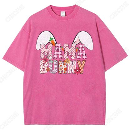 Mama Bunny Printed Washed Tee