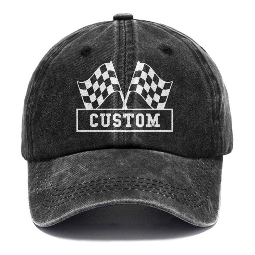 Custom Unisex Vintage Casual Name Washed Cap
