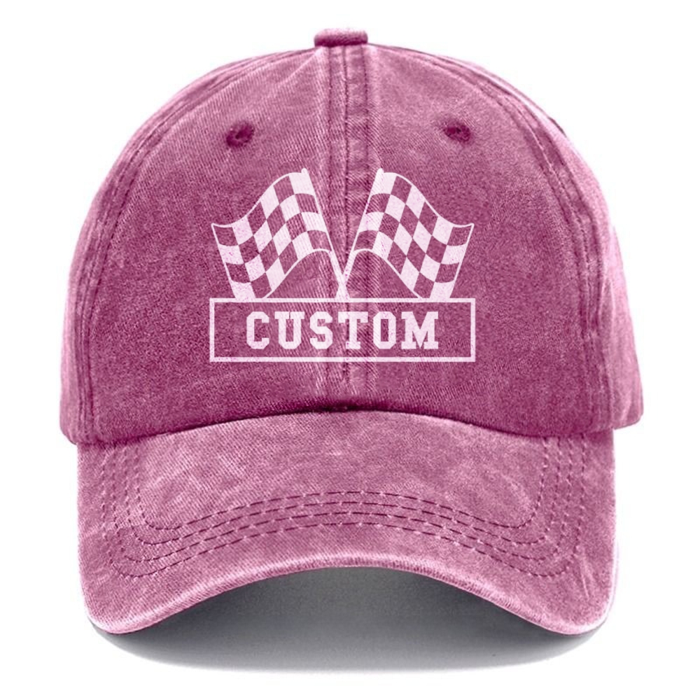 Custom Unisex Vintage Casual Name Washed Cap