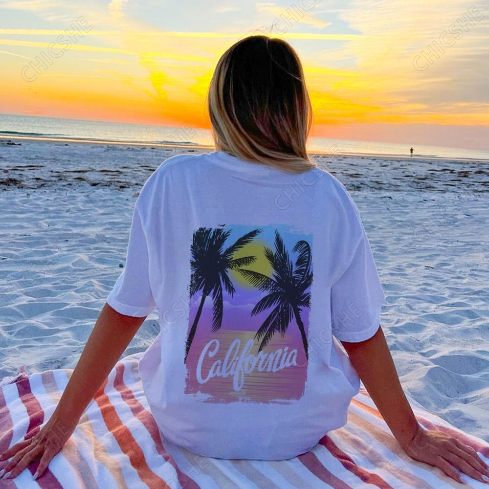 California Beach Back Printed Tee