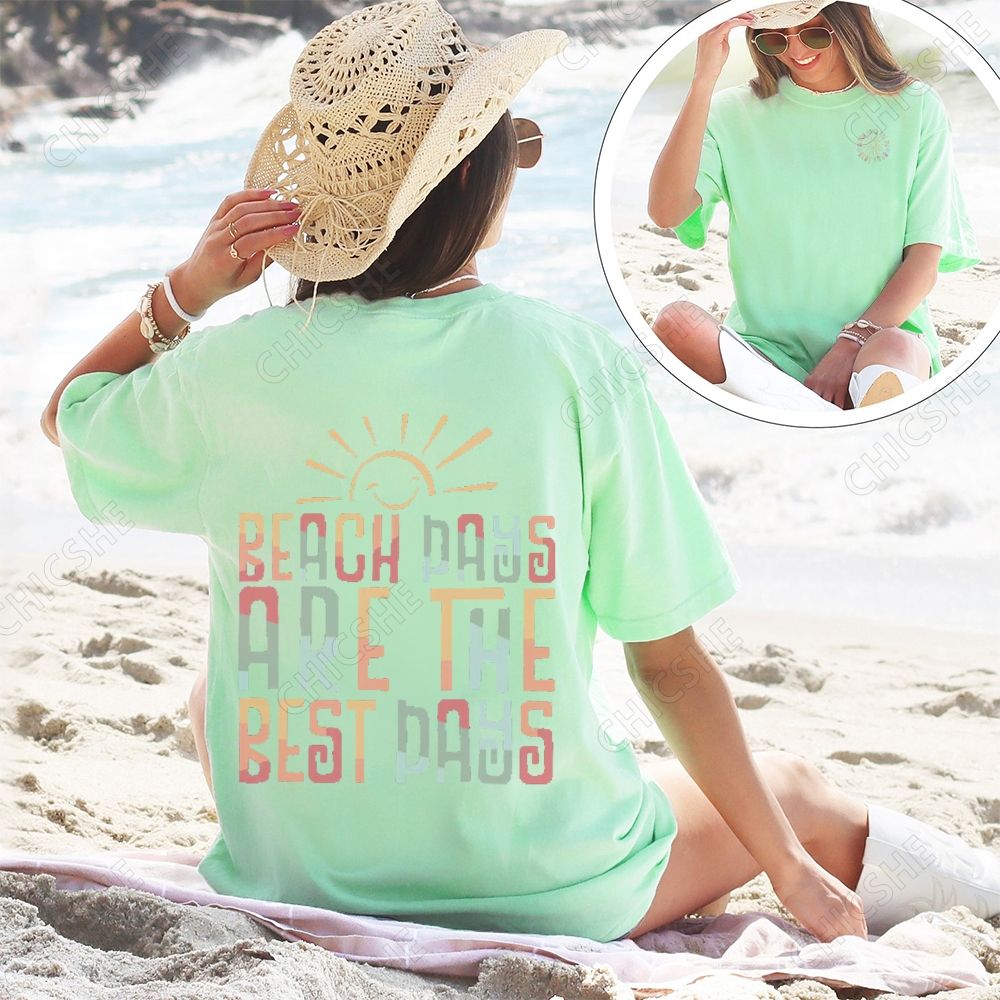 Summer Beach Days Are The Best Days Graphic Tee