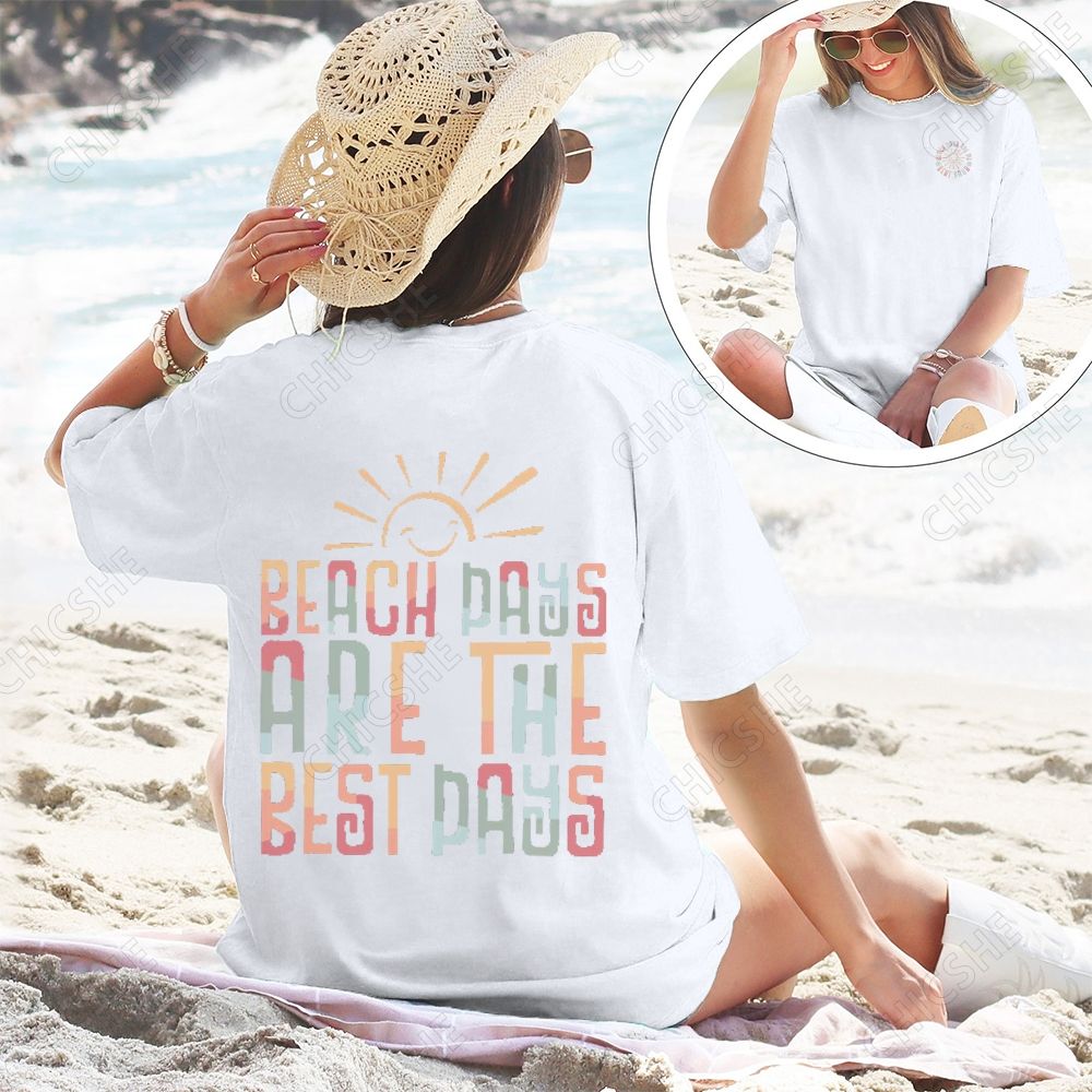 Summer Beach Days Are The Best Days Graphic Tee