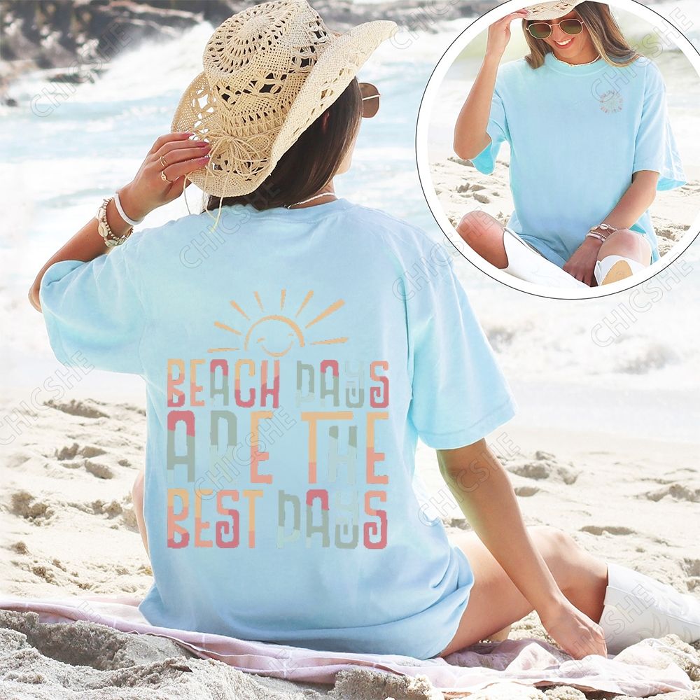 Summer Beach Days Are The Best Days Graphic Tee