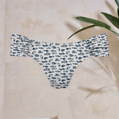 Deep Sea Small Fish Print Bikini