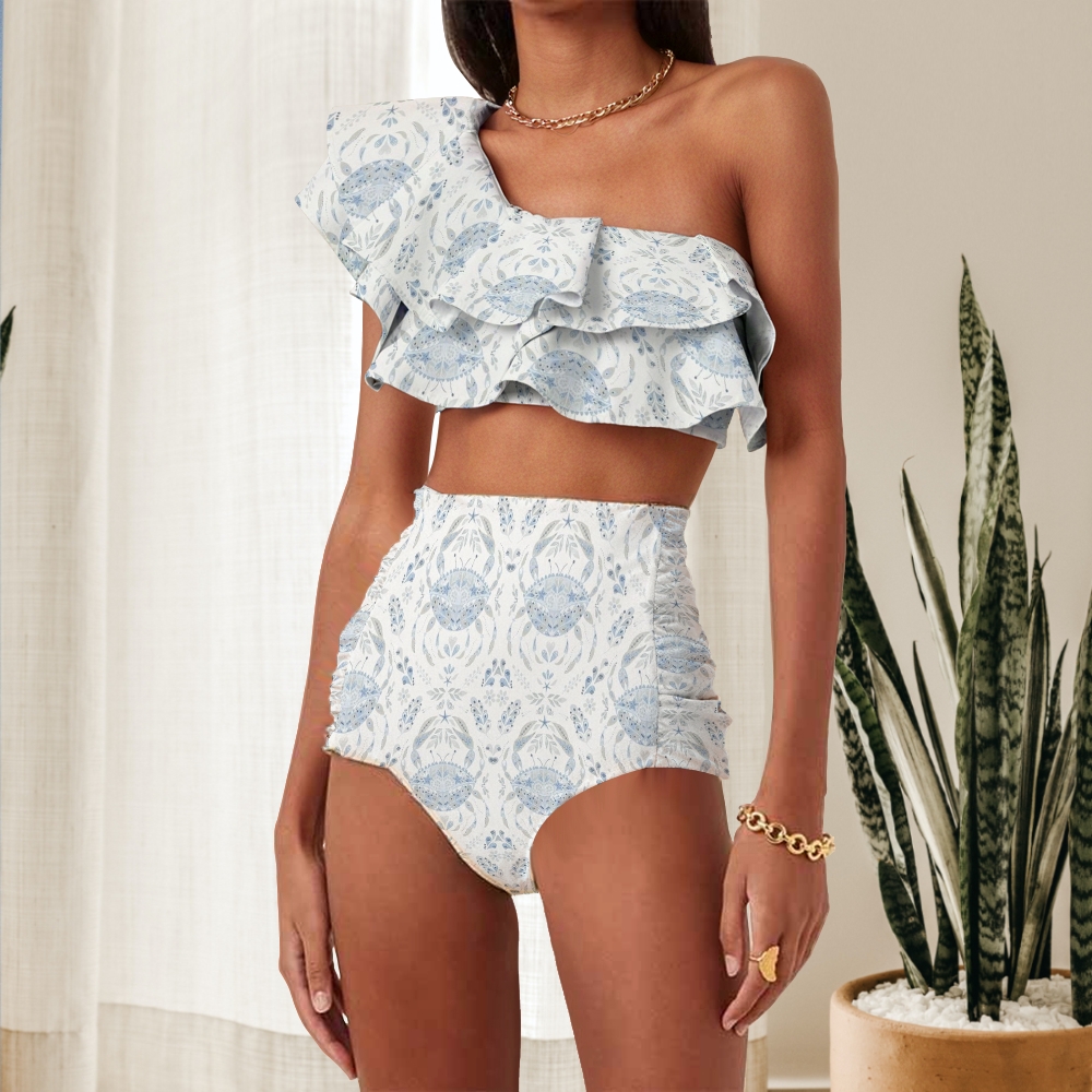 Women's Crabs Nylon Polyester Swimsuit