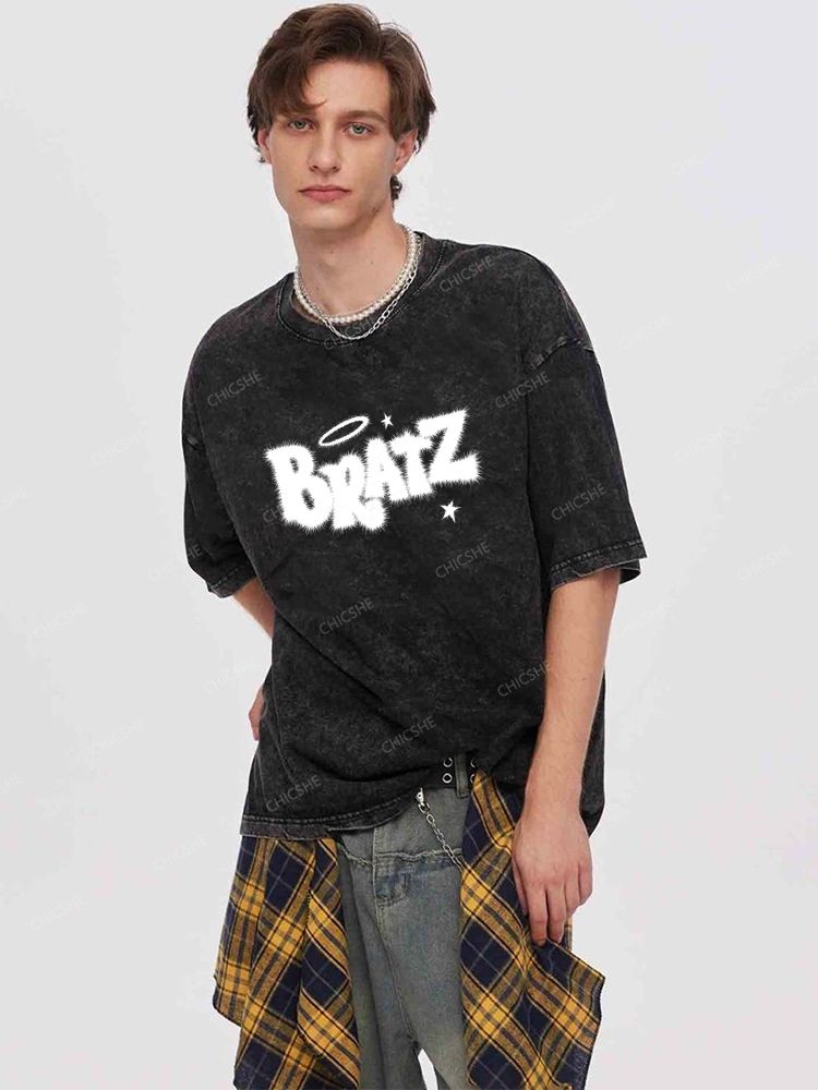 Bratz Unisex Printed Washed Tee