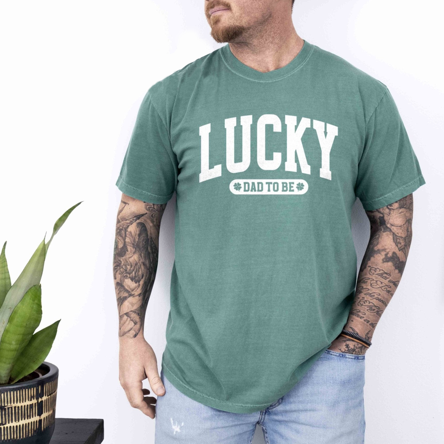 Lucky Dad To Be Shirt
