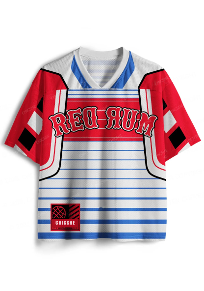 Custom Halloween Red Rum Y2K Sport Jersey Shirts Chicshe