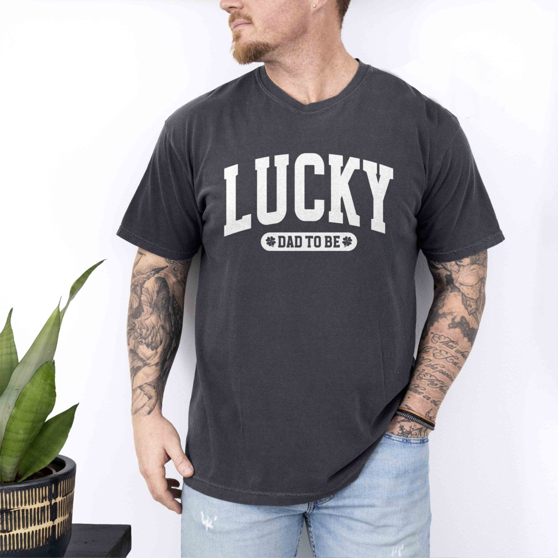 Lucky Dad To Be Shirt