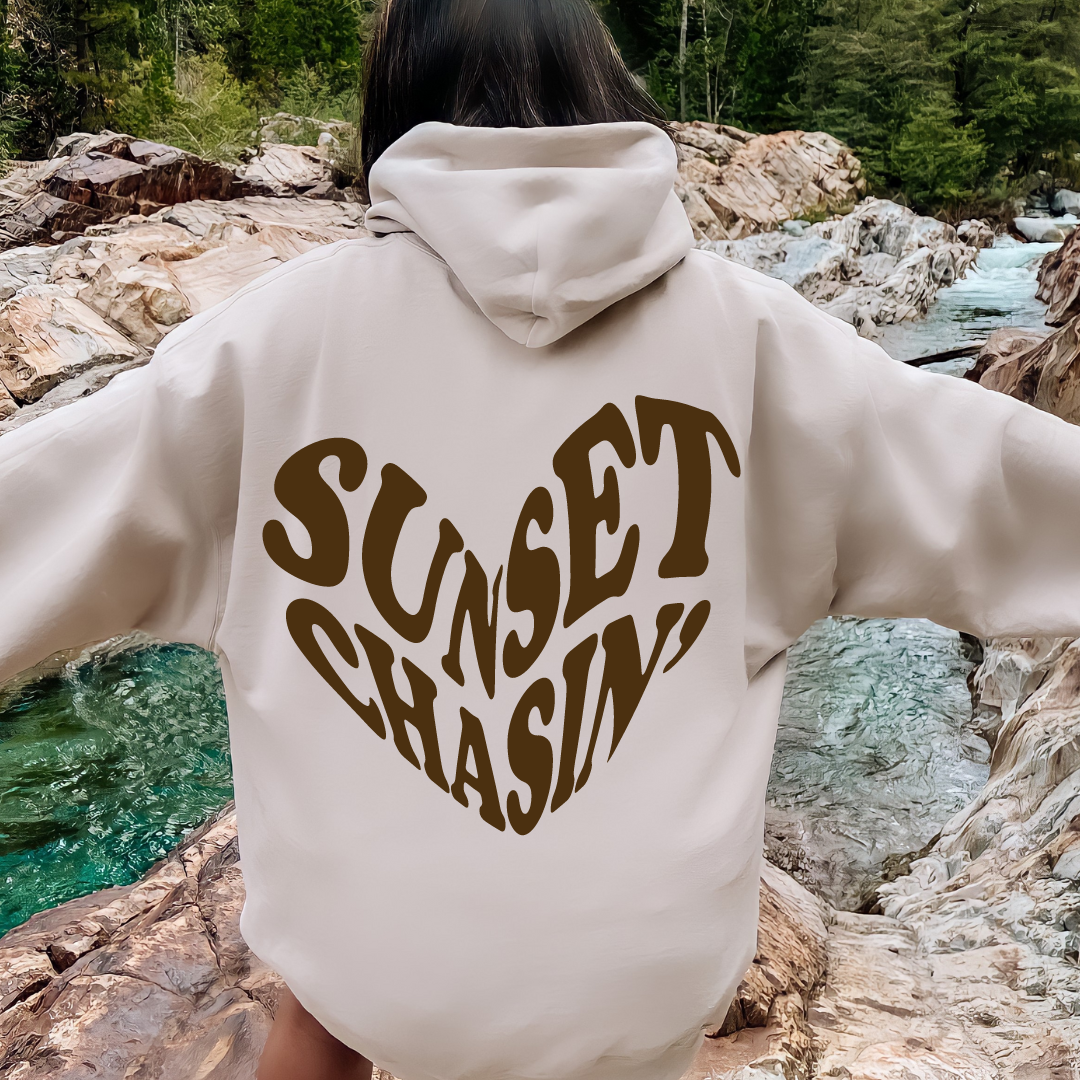 Sunset Chasin Heart Hoodie