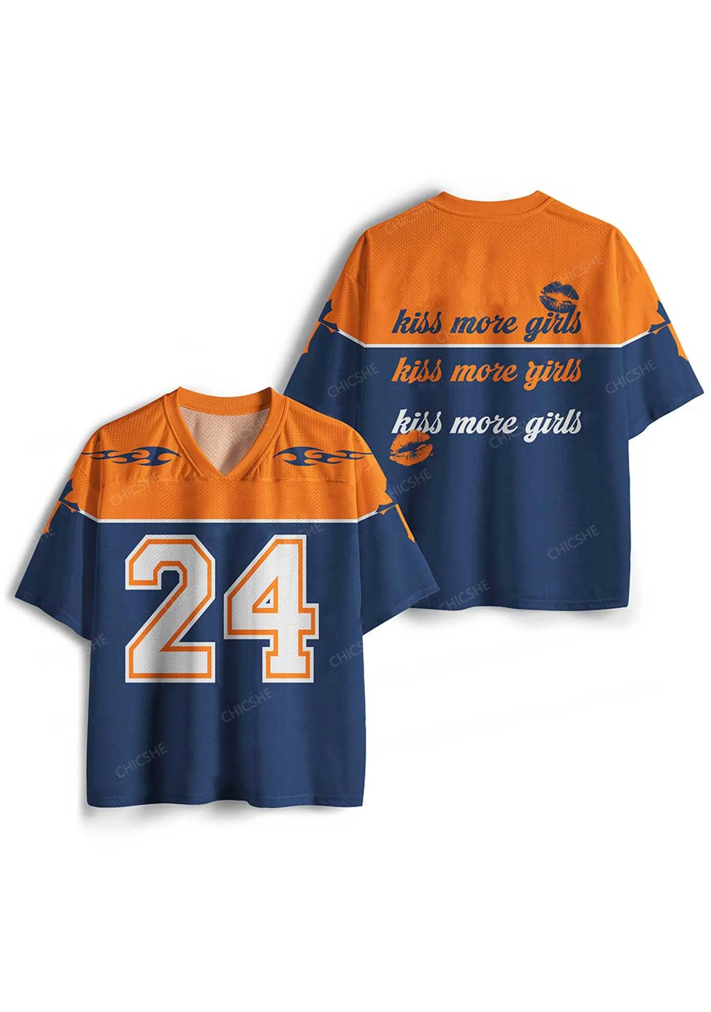 Custom Kiss More Girls Pride Y2K Sport Jersey Shirts Chicshe