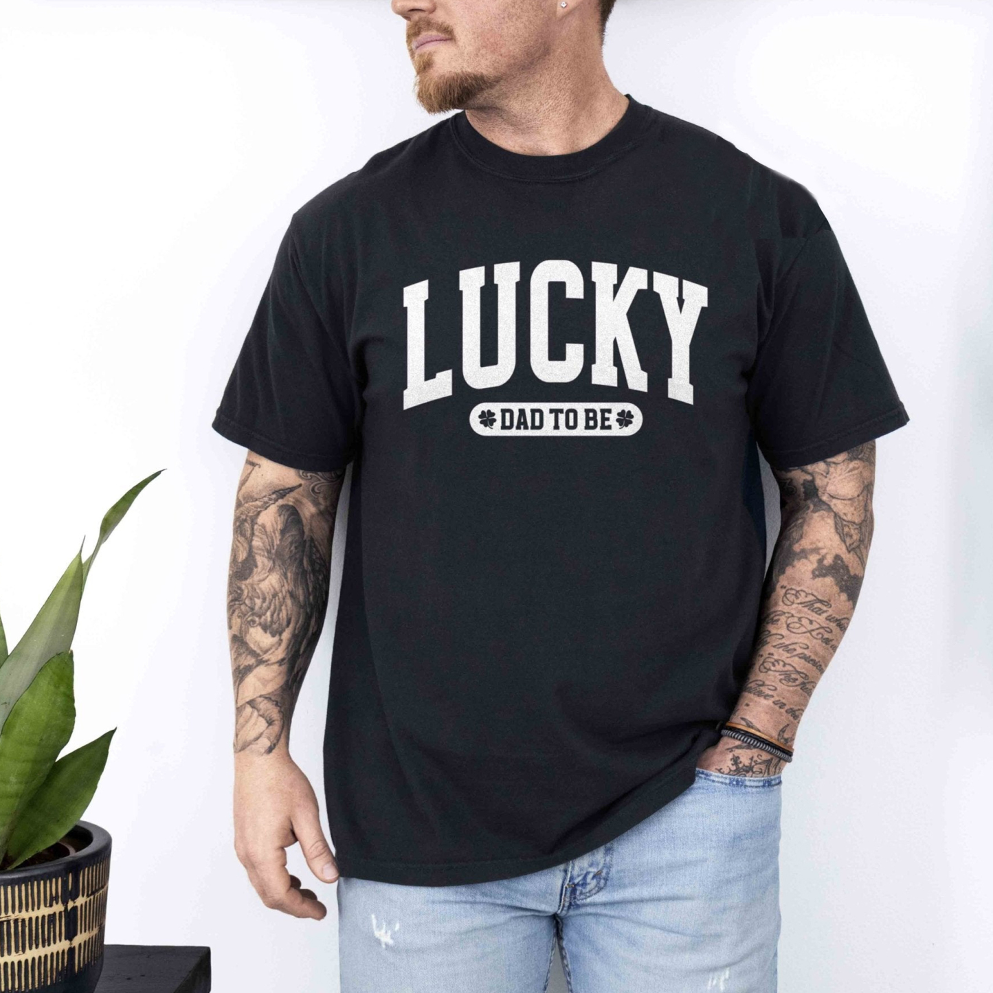 Lucky Dad To Be Shirt