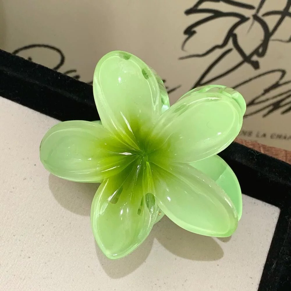 Eggplant Hair Clips Flower Scrunchies