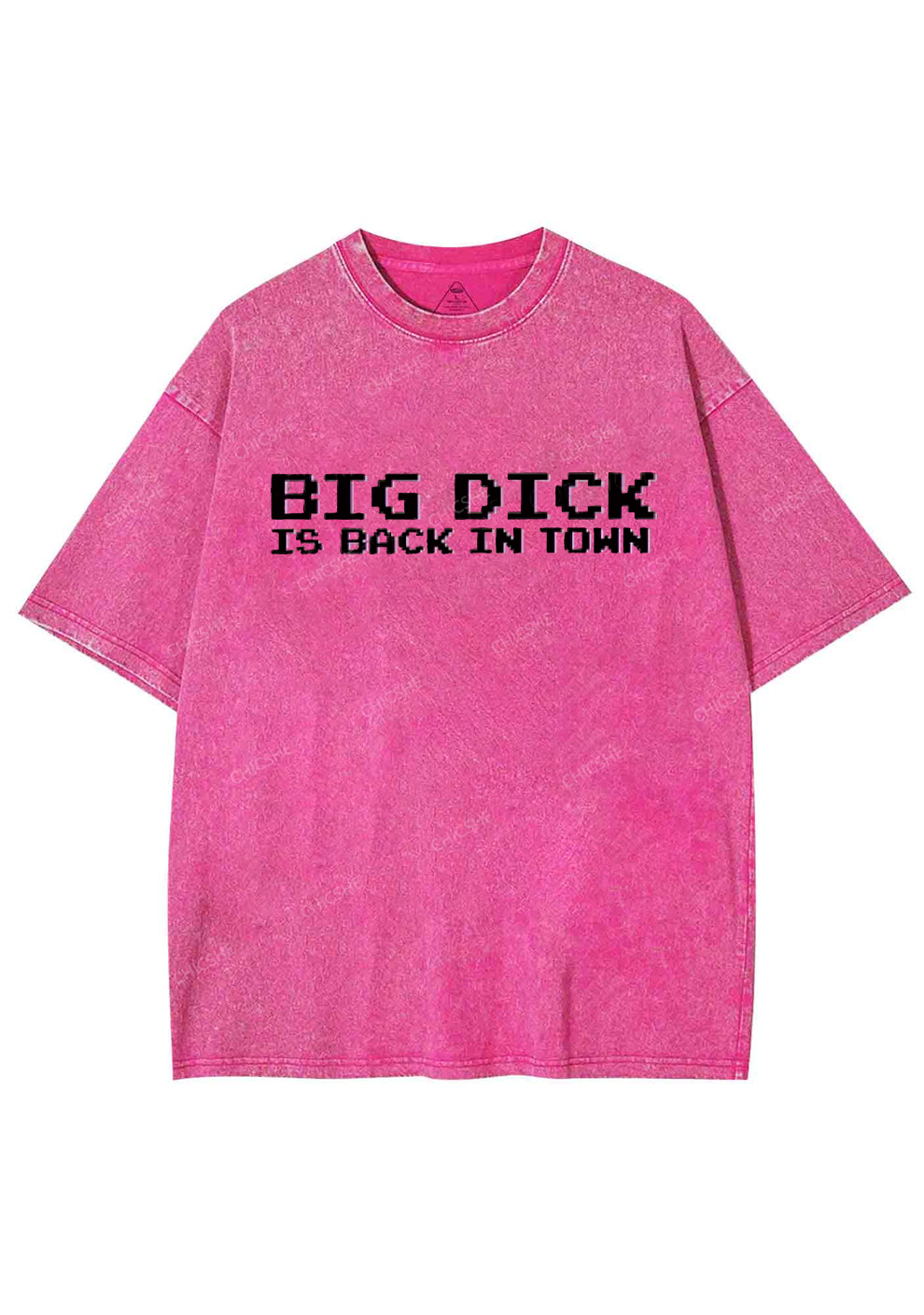 Big Is Back In Town Y2K Washed Tee Chicshe