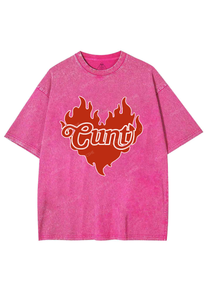 Cxxt Devil Y2K Valentine's Day Washed Tee Chicshe