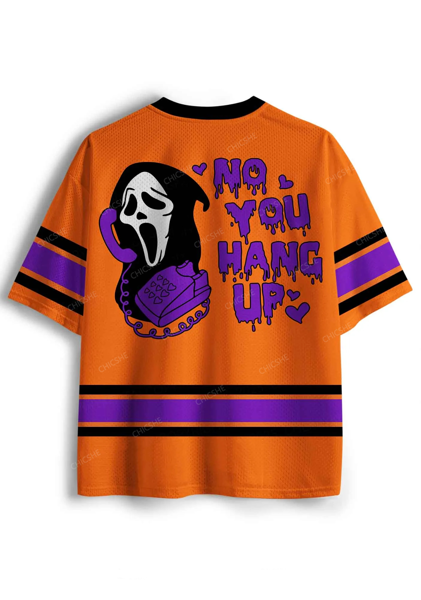 Halloween Custom Horror Hang Up Y2K Sport Jersey Shirts Chicshe