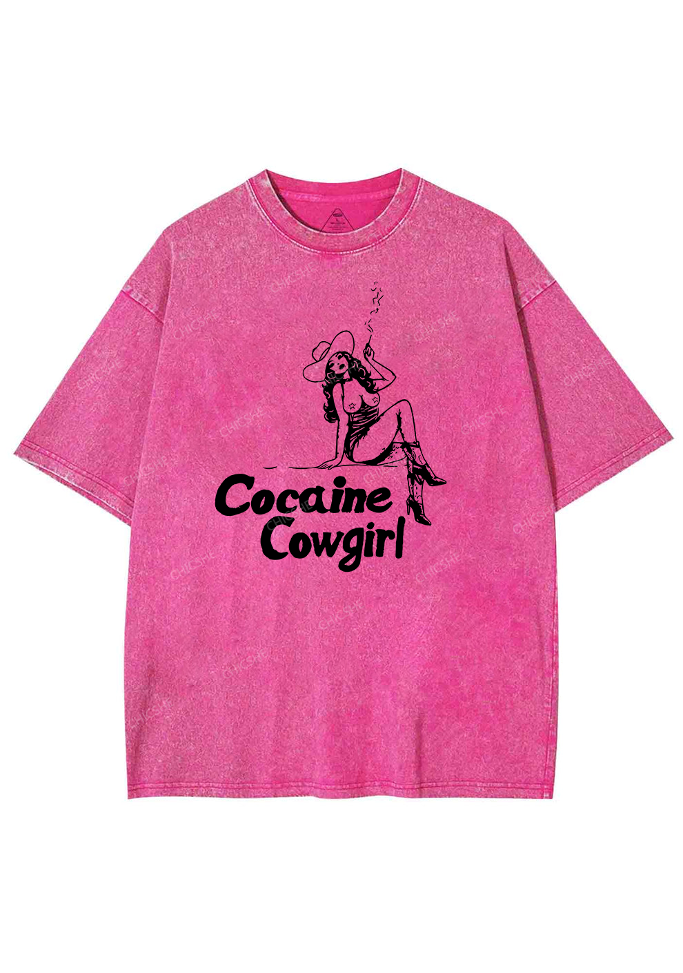 Cola Cowgirl Y2K Shirts Washed Tee Chicshe