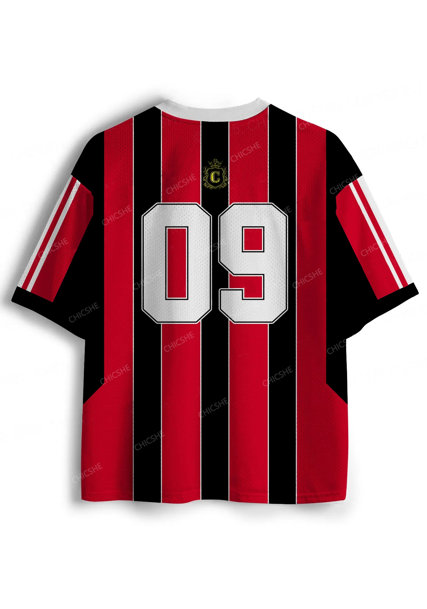 Custom Red Star Girl Y2K Sport Jersey Shirts Chicshe