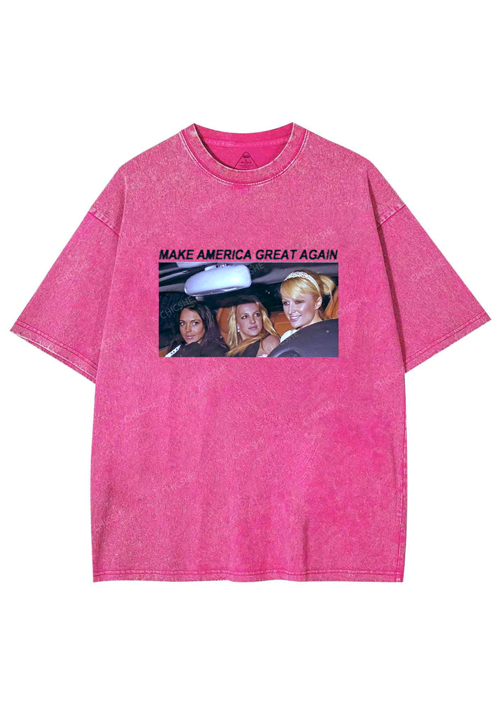 Make America Great Again Y2K Washed Tee Chicshe