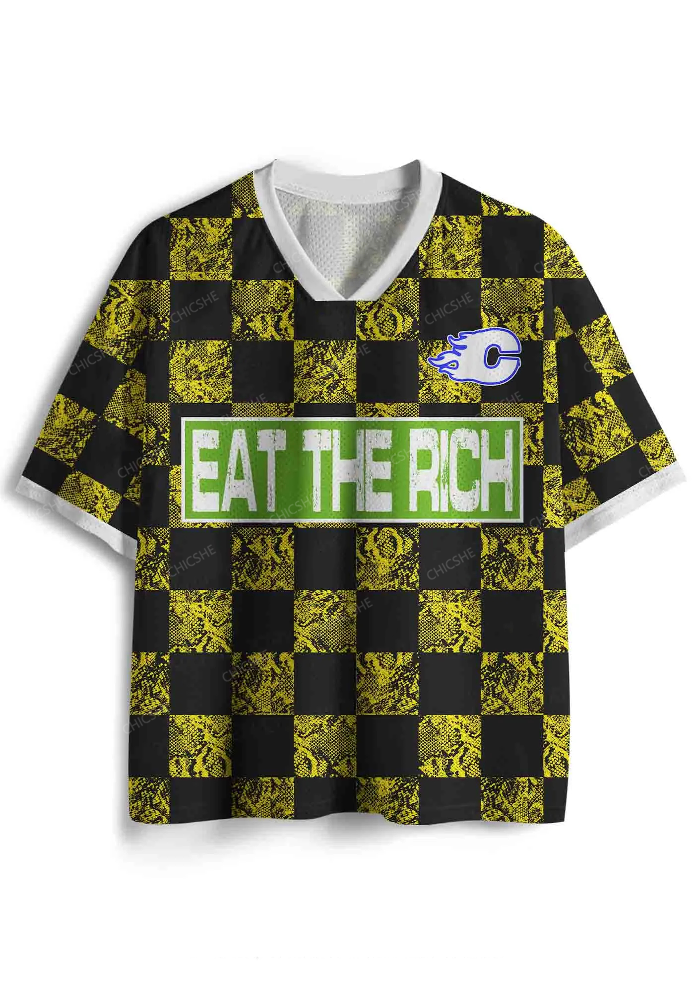 Custom Eat The Rich Y2K Sport Jersey Shirts Cherrykitten