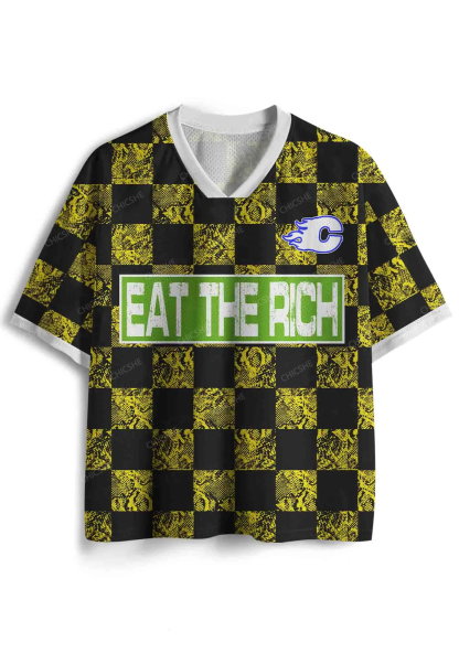 Custom Eat The Rich Y2K Sport Jersey Shirts Chicshe
